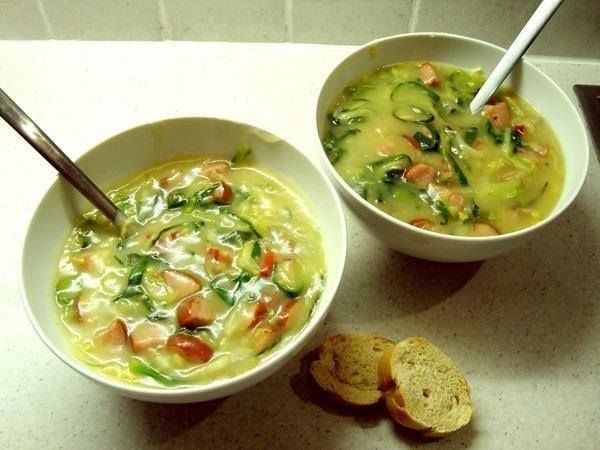 Caldo Cremoso de Legumes com Frango e Bacon: